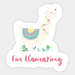 Llamazing Sticker